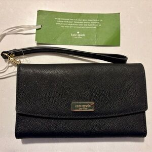 Kate Spade Black Wristlet Clutch